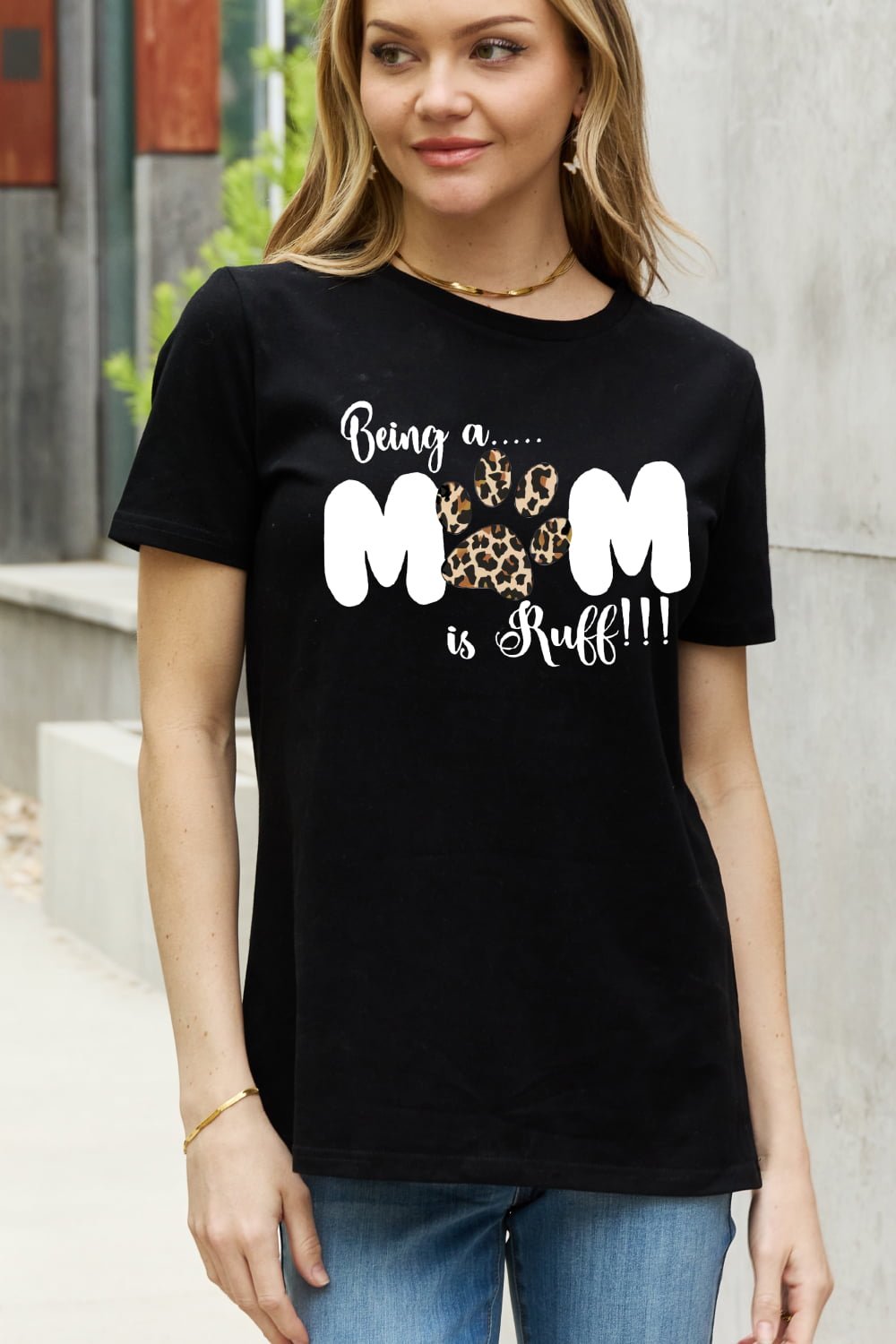 BEING A MOM IS RUFF Graphic Tee - Quelle's BoutiQue