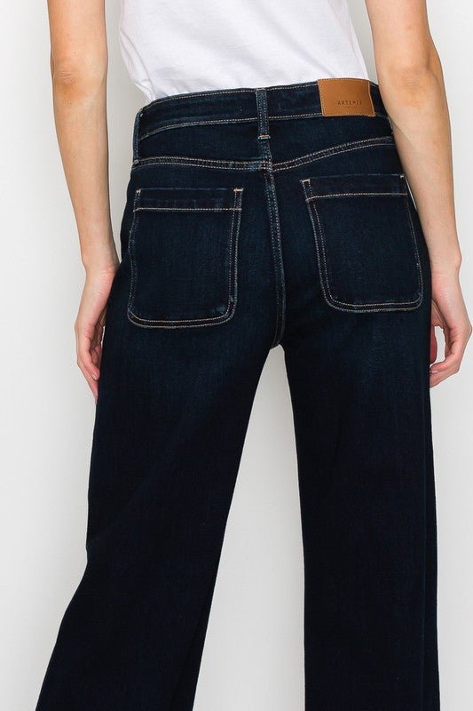 Black High Rise Front Panel Pockets Jeans - Quelle's BoutiQue