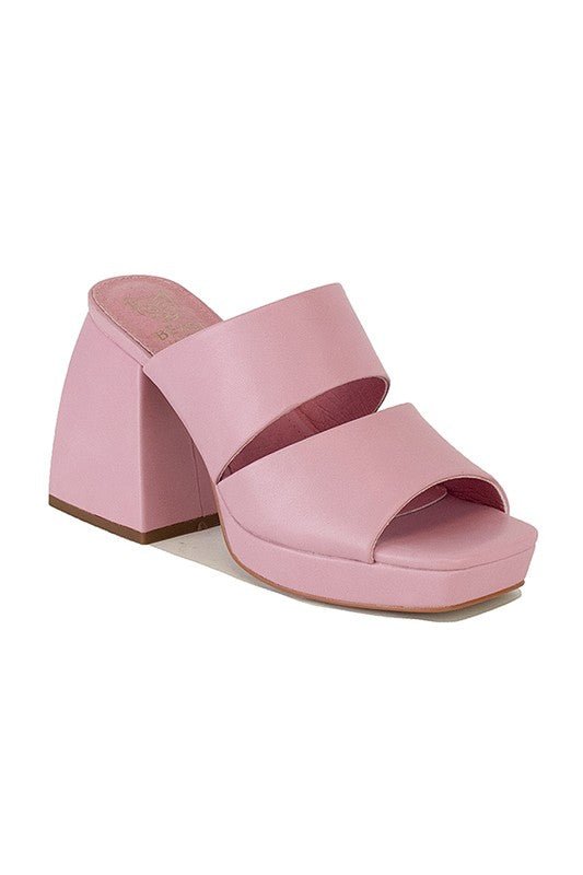 Chunky Heeled Sandals - Quelle's BoutiQue