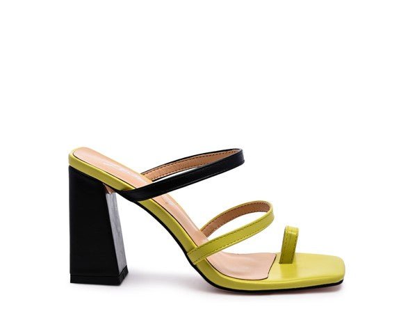 Marve Block Heel Thong Sandals - Quelle's BoutiQue