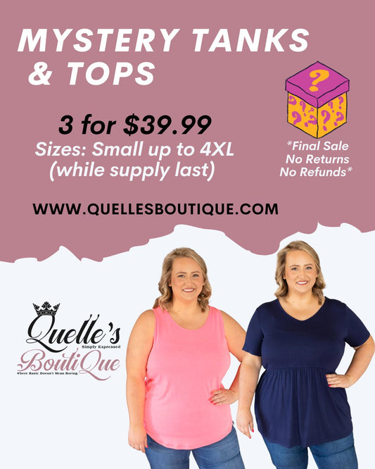 Mystery Tanks and Top Sale - Quelle's BoutiQue