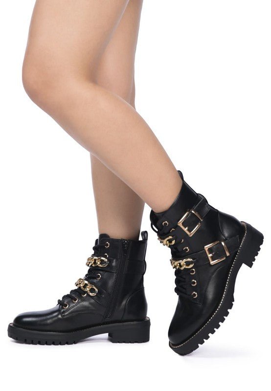 Sassy Biker Fashion Boots - Quelle's BoutiQue