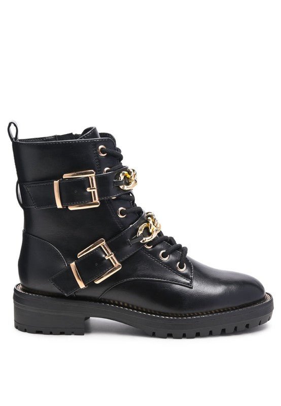 Sassy Biker Fashion Boots - Quelle's BoutiQue