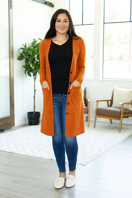 Solid Long Cardigan - Quelle's BoutiQue