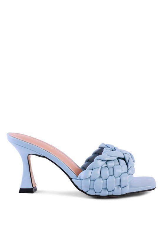 Square Toe Woven Strap Sandals - Quelle's BoutiQue