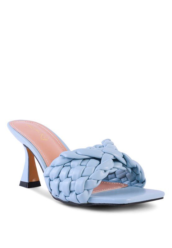 Square Toe Woven Strap Sandals - Quelle's BoutiQue