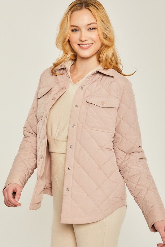 Quilt Stitched Jacket - Quelle's BoutiQue