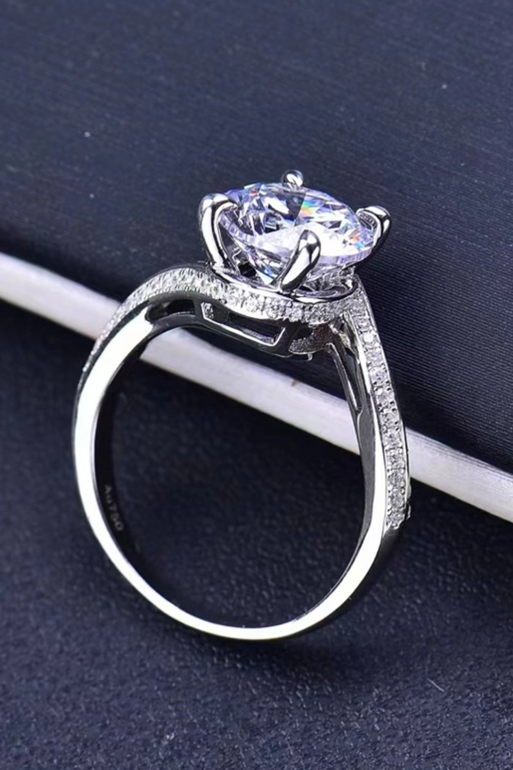 Sterling Silver Moissanite Ring - Quelle's BoutiQue